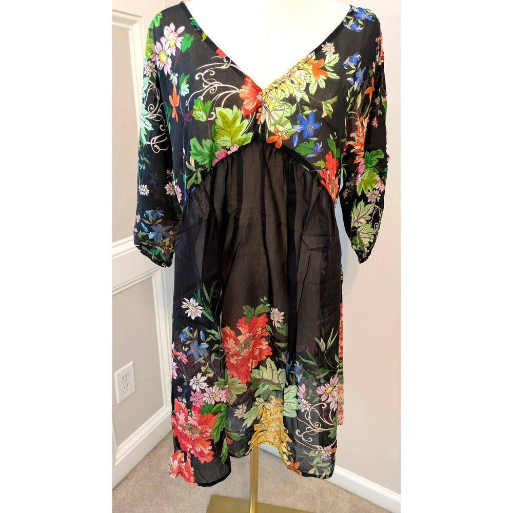 Johnny Was Metalli Notte A-Line Dress